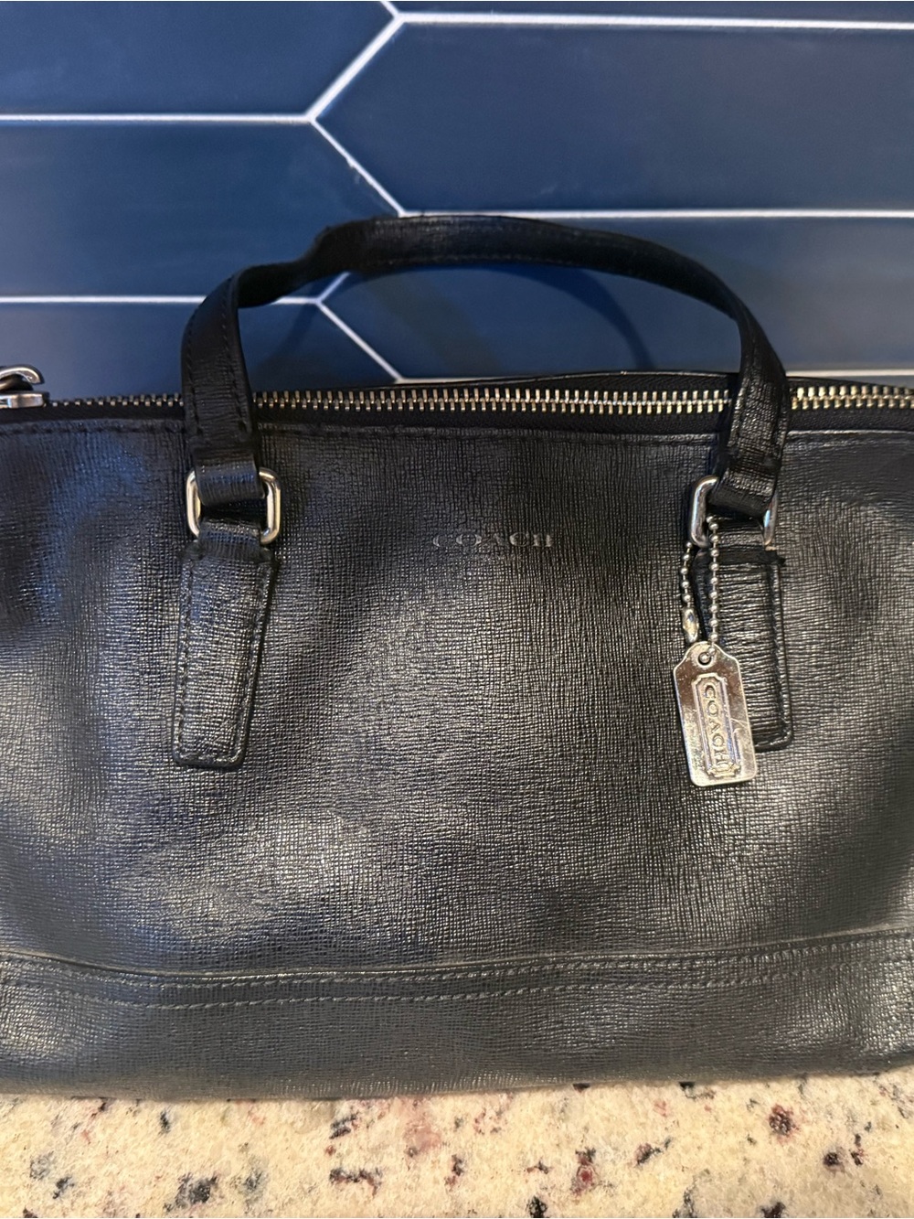 Coach Black Leather Purse - Classic  Bag